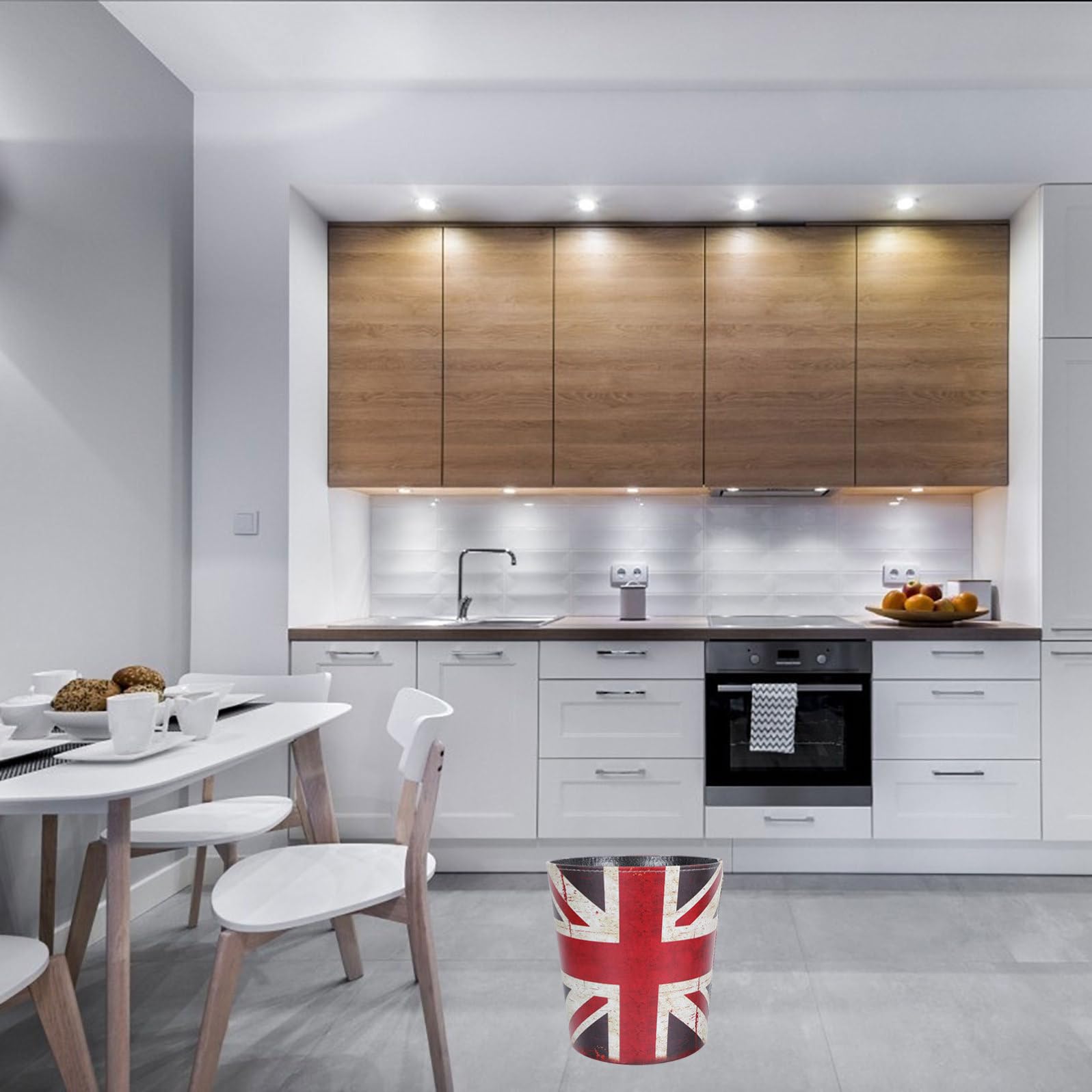 Europeo Contenedor de Cuero Residuos de Grande de Estilo para Dormitorio