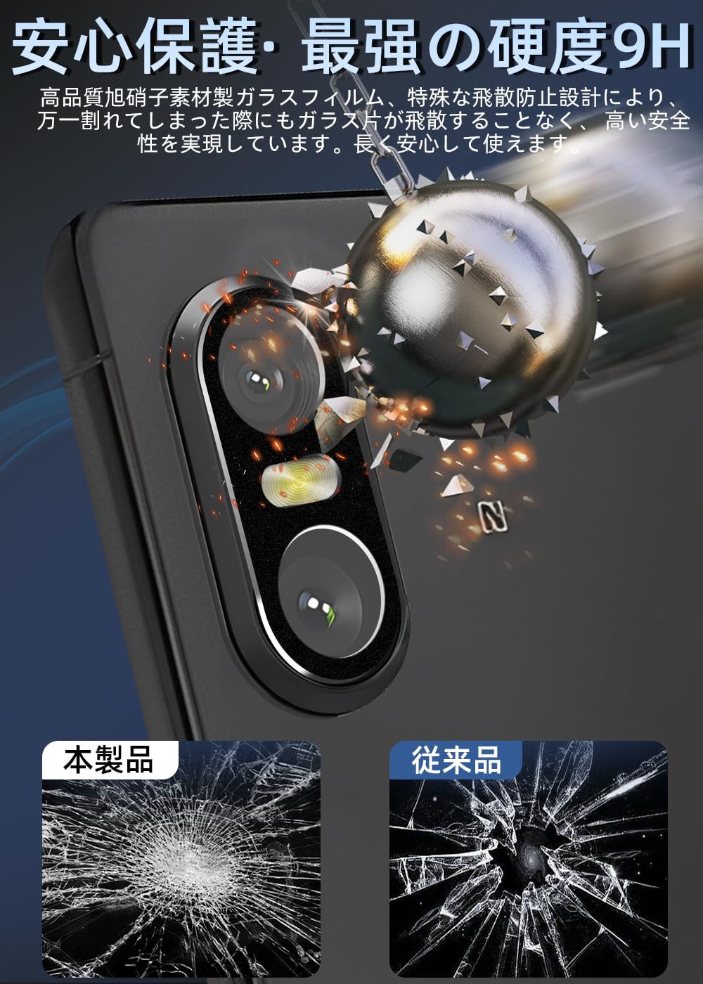 Amazon.co.jp: ZXZone Xperia 10 VI カメラフィルム アルミ合金