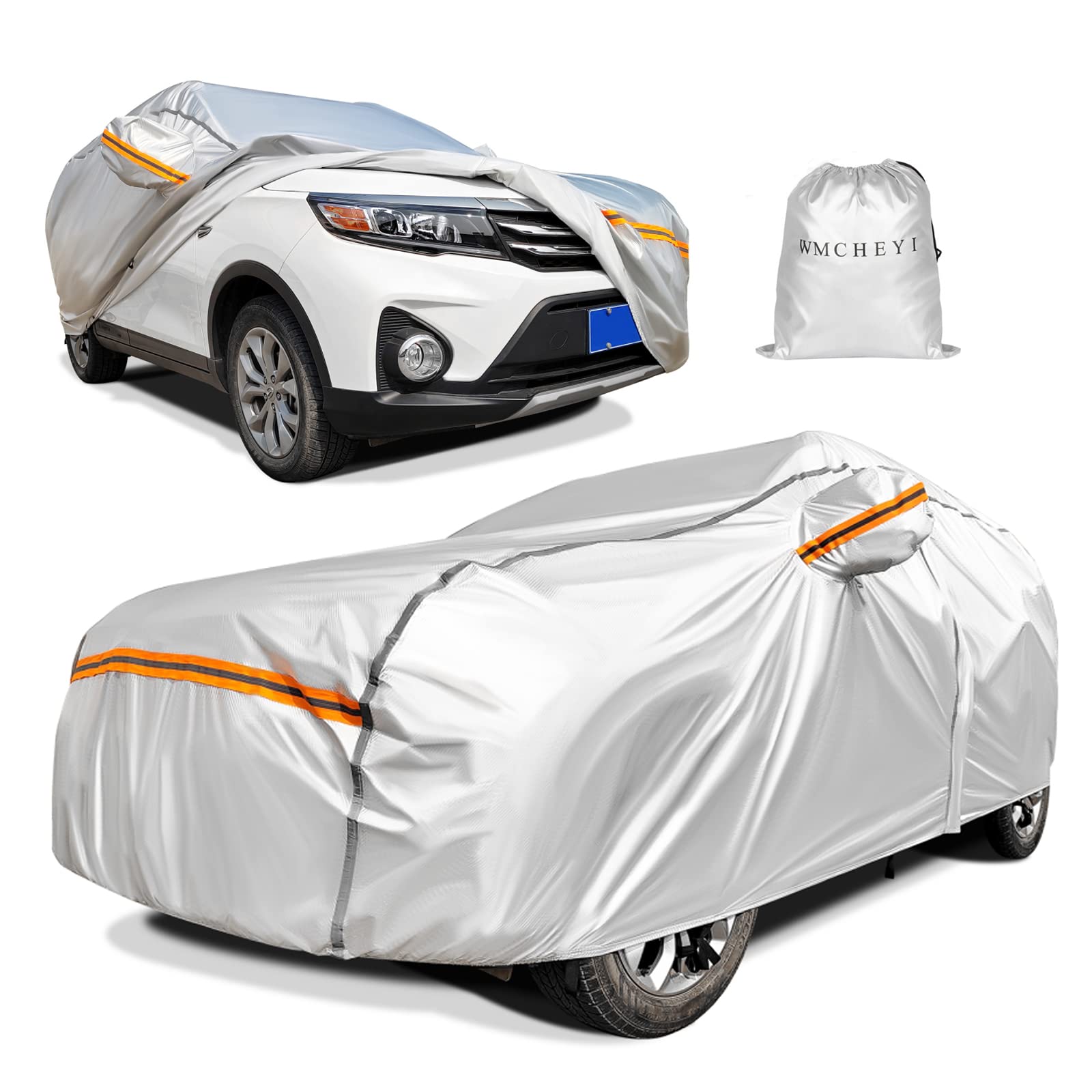 WMCHEYI SUV Car Cover Waterproof All Weather,MultiLayer AntiScratch
