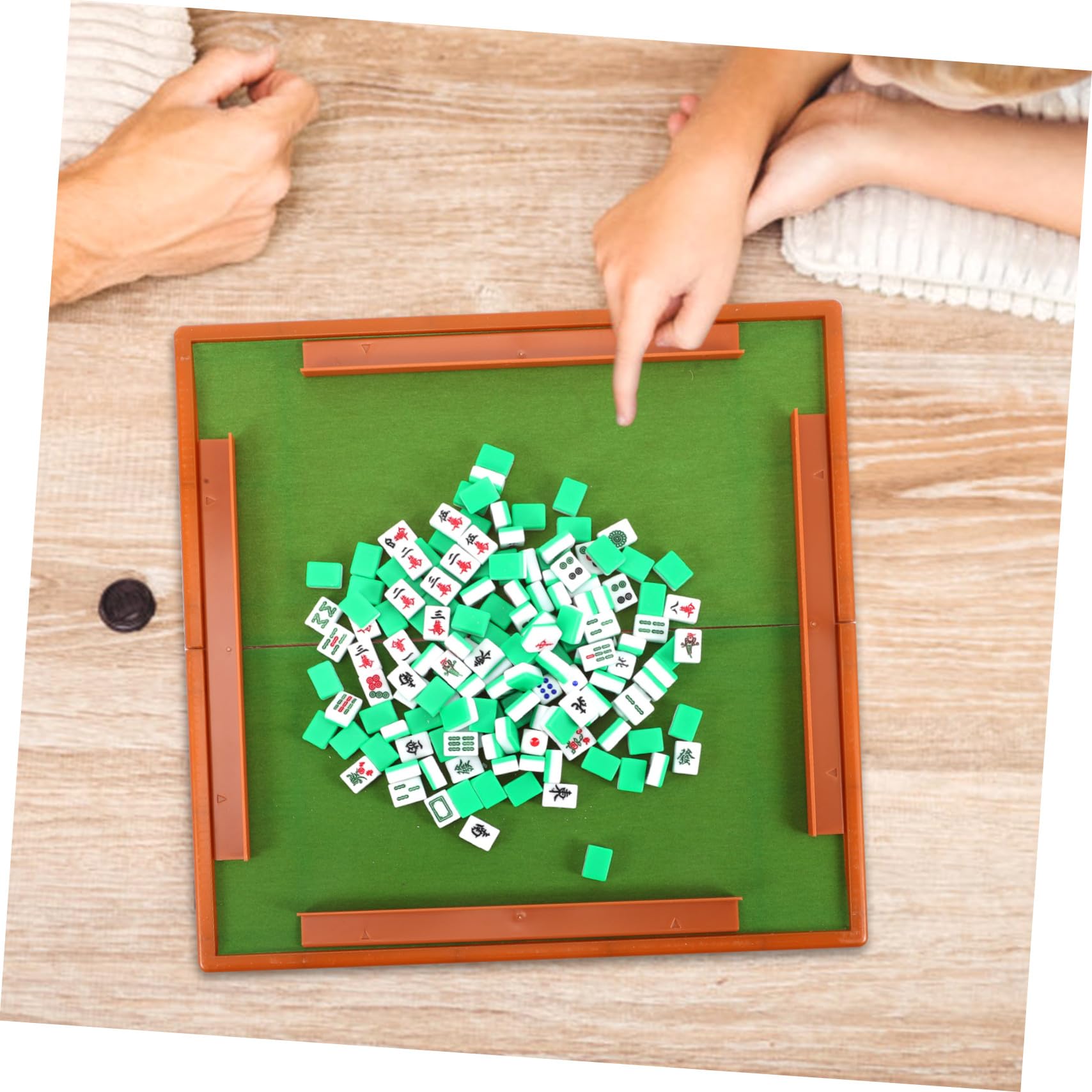 Kleines Mahjong Satz mit Klarer Gravur, 1 aus ABS Acryl Weihnachten Feier