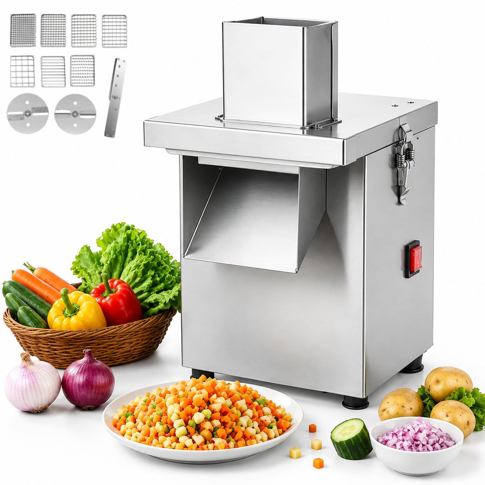 Multifunktionaler Gemüseschneider 9-in-1, 300 kg/h 220V