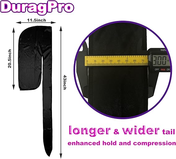 1 Pack Black Silky Satin Durag Bundle 4 Pack Green Silk Durag
