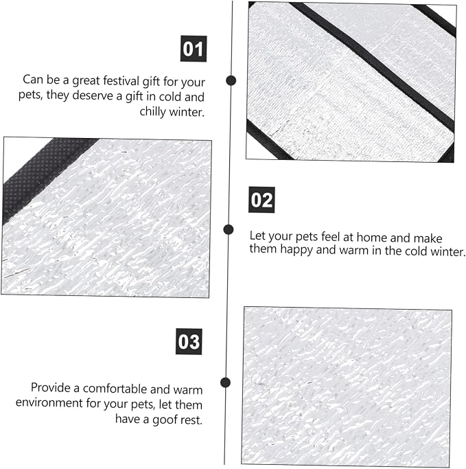 Alfombrilla térmica reflector para reptiles 2 piezas miniatura 2