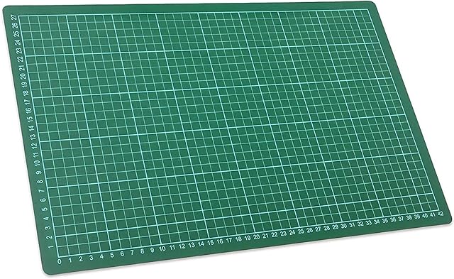 KEPLIN A3 Cutting Mat - Cutting Board with Non-Slip Surface for Arts & Crafts  Easy Guided Knife Cuts for Paper, Card, Fabric, Plastic While Protecting Surfaces