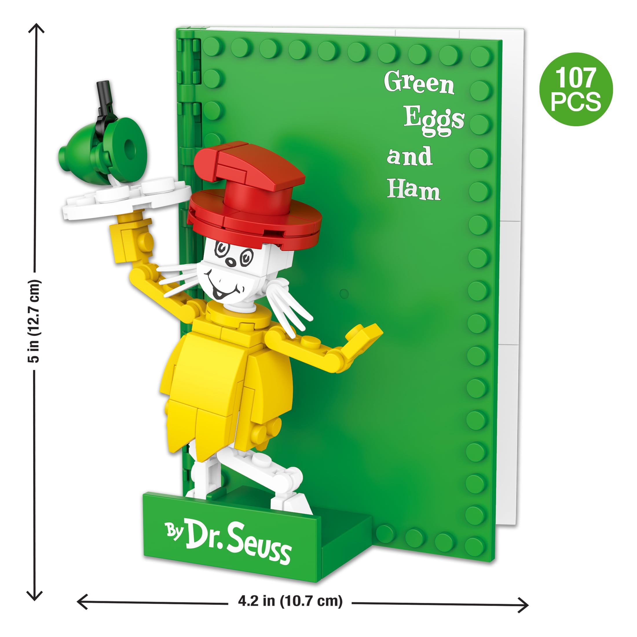 Amazon.com: Brickcraft Dr. Seuss Green Eggs and Ham Book Building