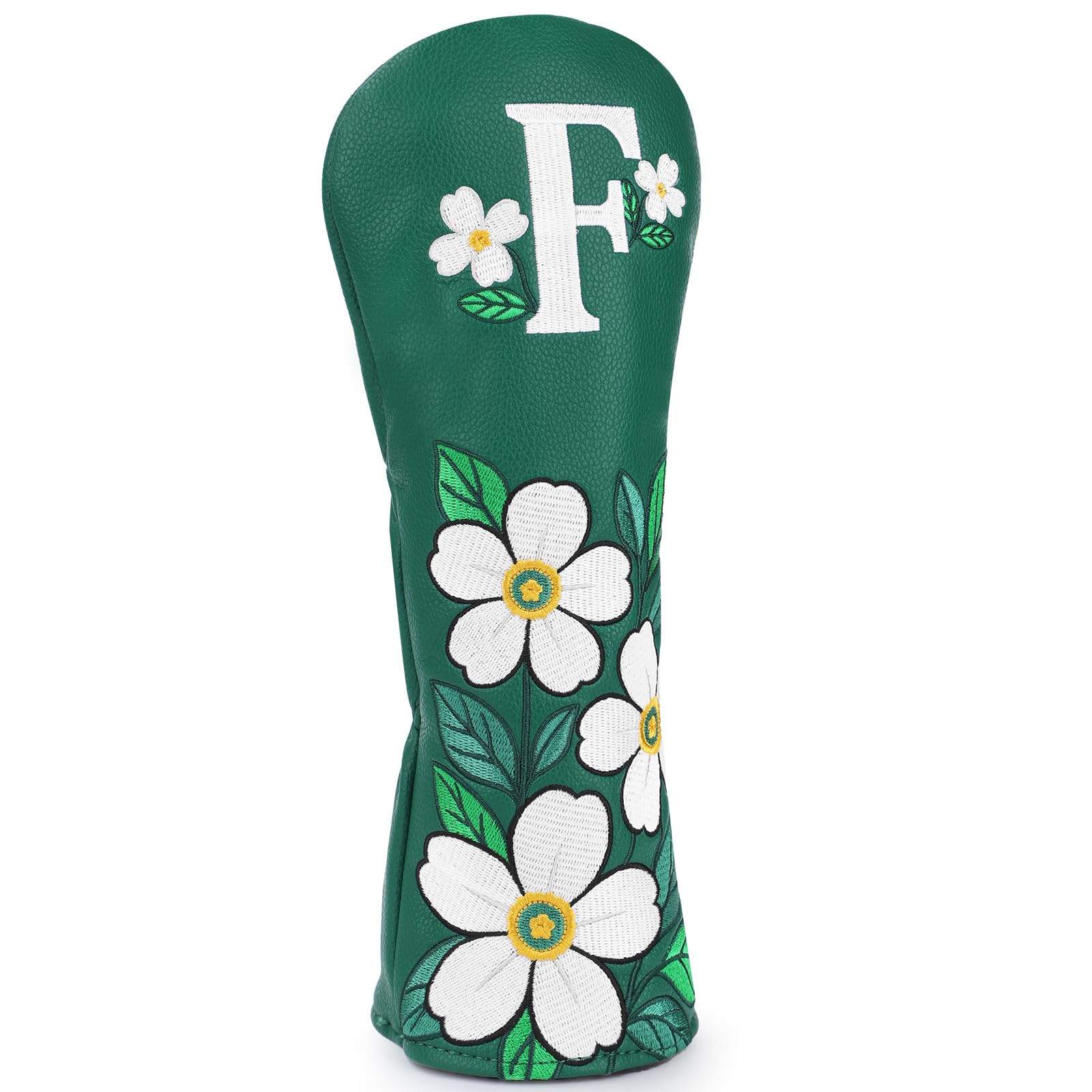 Club Covers Green Driver Headcover, 3 5 Fairway Wood Cover, Hybrid Headcovers, Beautiful Golf Accessories Club Protection for Women Men Golfer