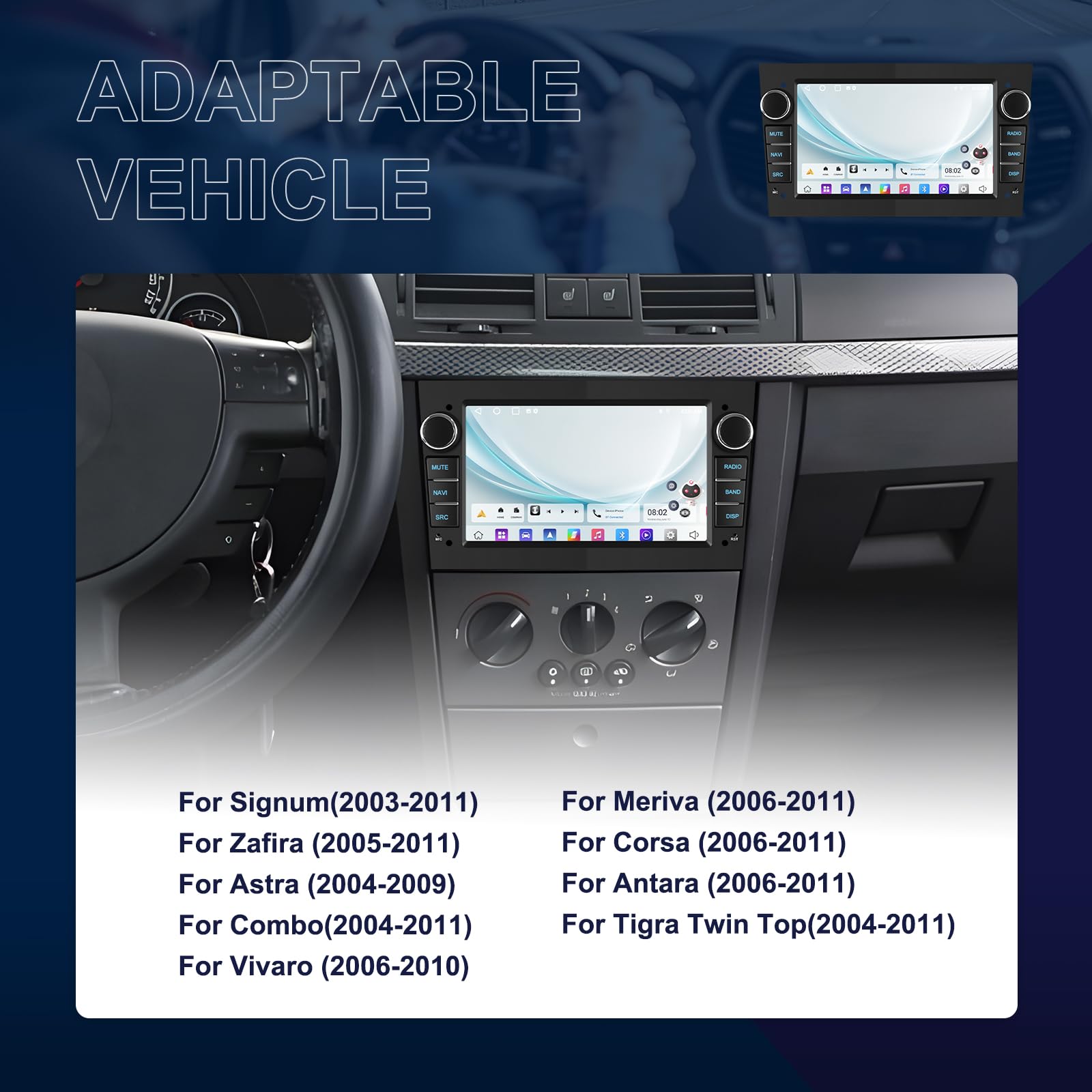 Android Auto Display Inefala Für Opel Corsa Astra Antara Vectra