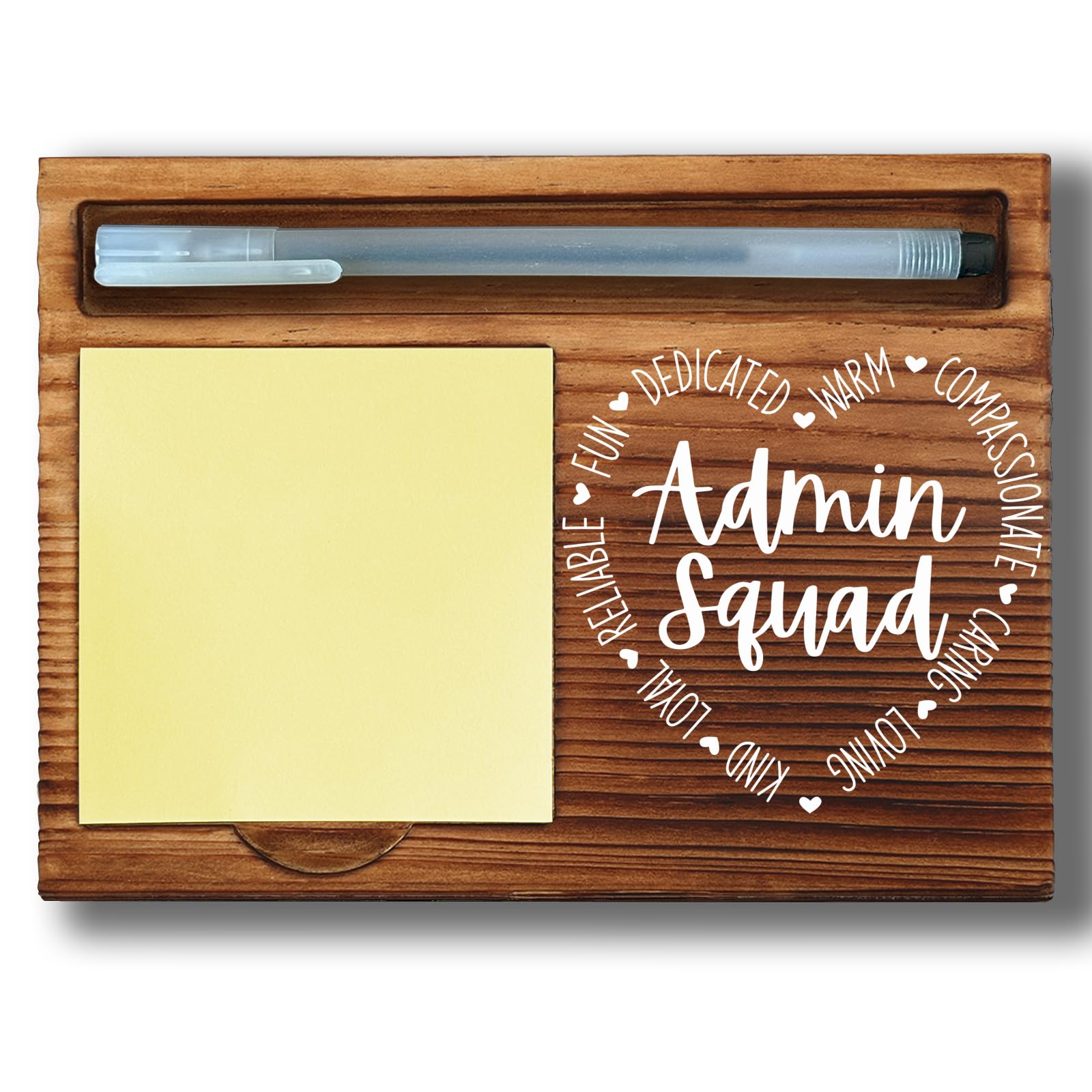 Support de notes adhésives en bois pour stopper le désordre de bureau