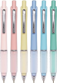 Ball Point Pen Black Ink Ballpoint Pens with Super Soft Grip Medium Point 1.0mm Office Pens (6 pack)