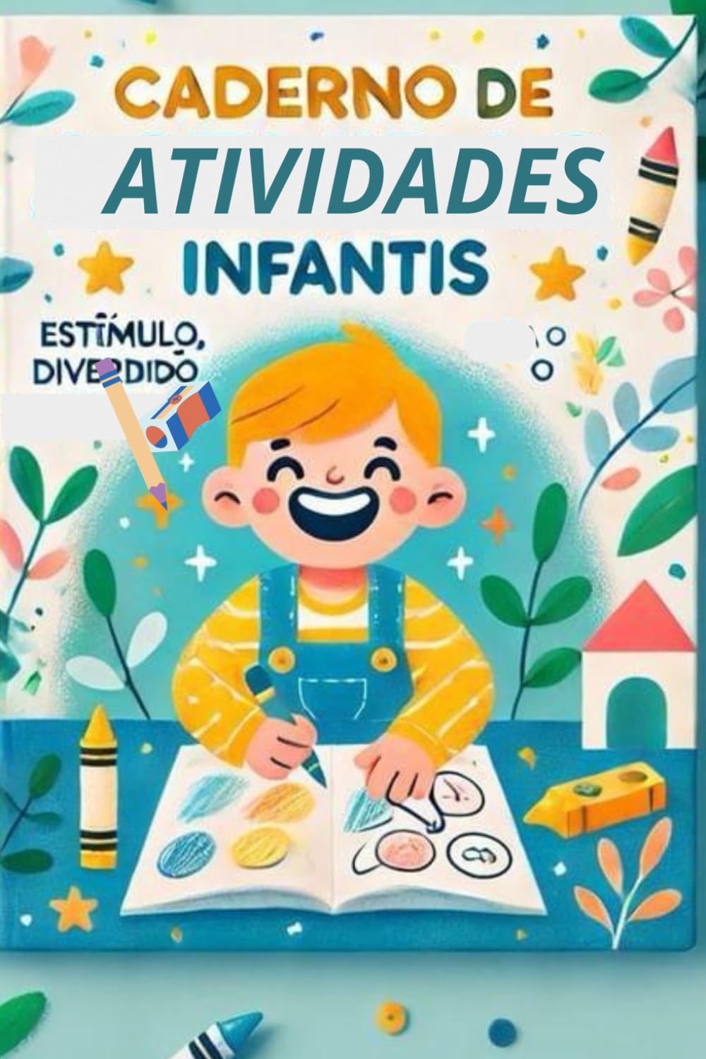Brincando e Aprendendo: Atividades Coloridas para Crianças: Colorir, Somar, Explorar o Alfabeto, Labirintos e Formas Geométricas – 70 Desafios Lúdicos e Divertidos!