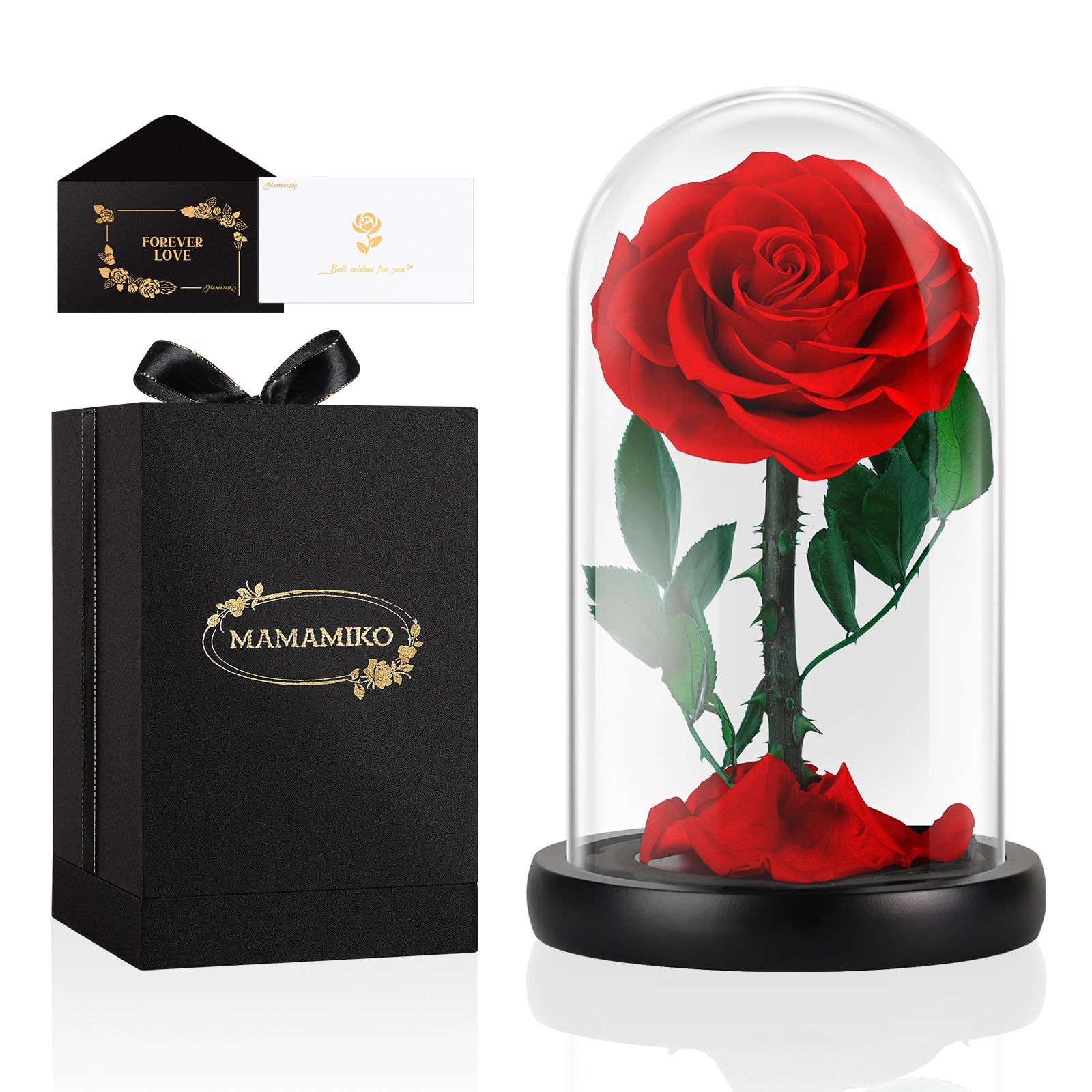 Amazon｜プリザーブドフラワー 赤い 1本 枯れない本物の薔薇 誕生日 