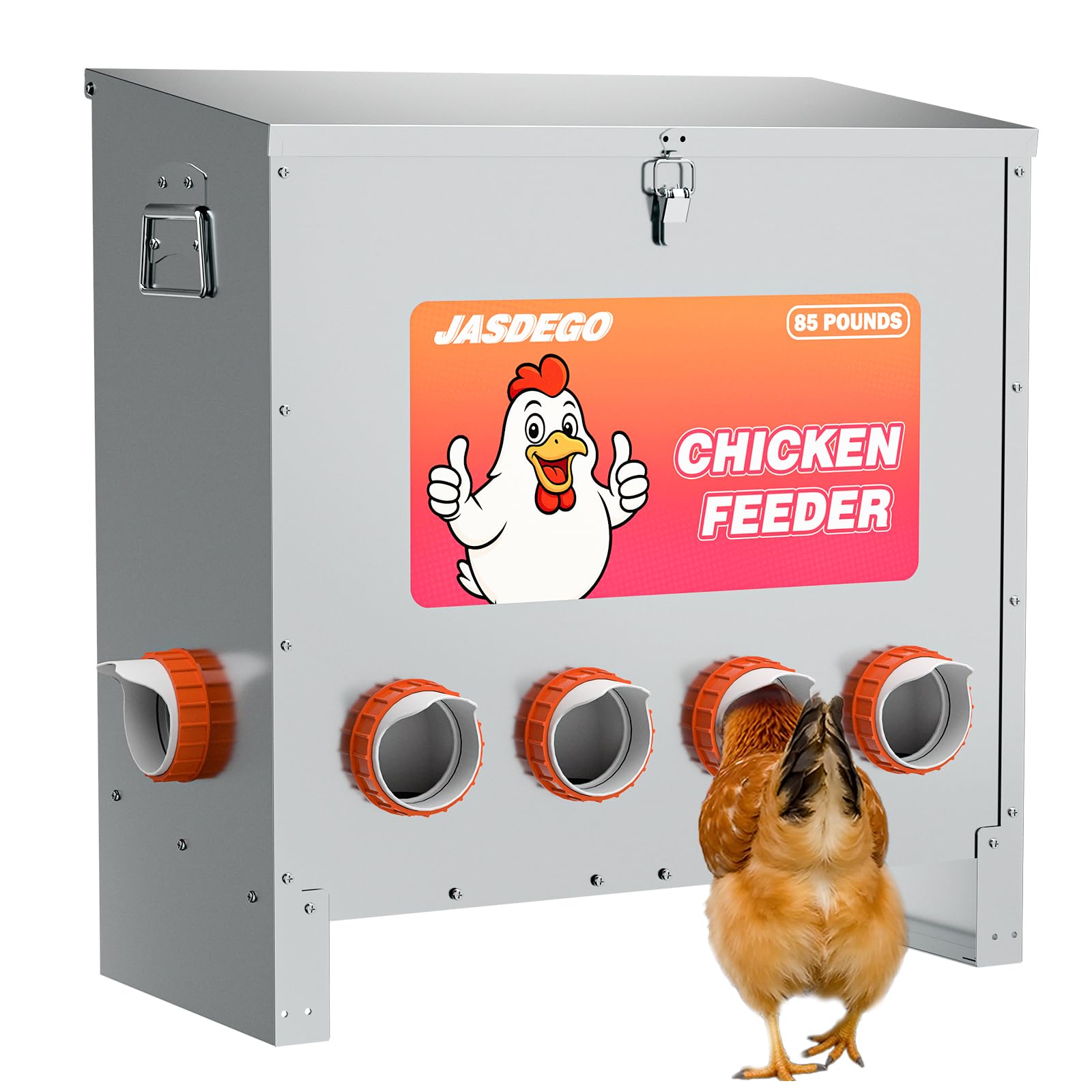 Jasdego 85 LBS Automatic Chicken Feeder