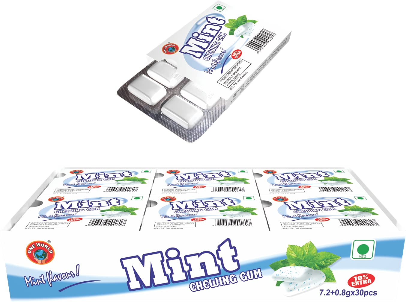 Buy Hugs Mint Chewing Gum Mint Flavour Mint Mouth Freshener (30 pcs