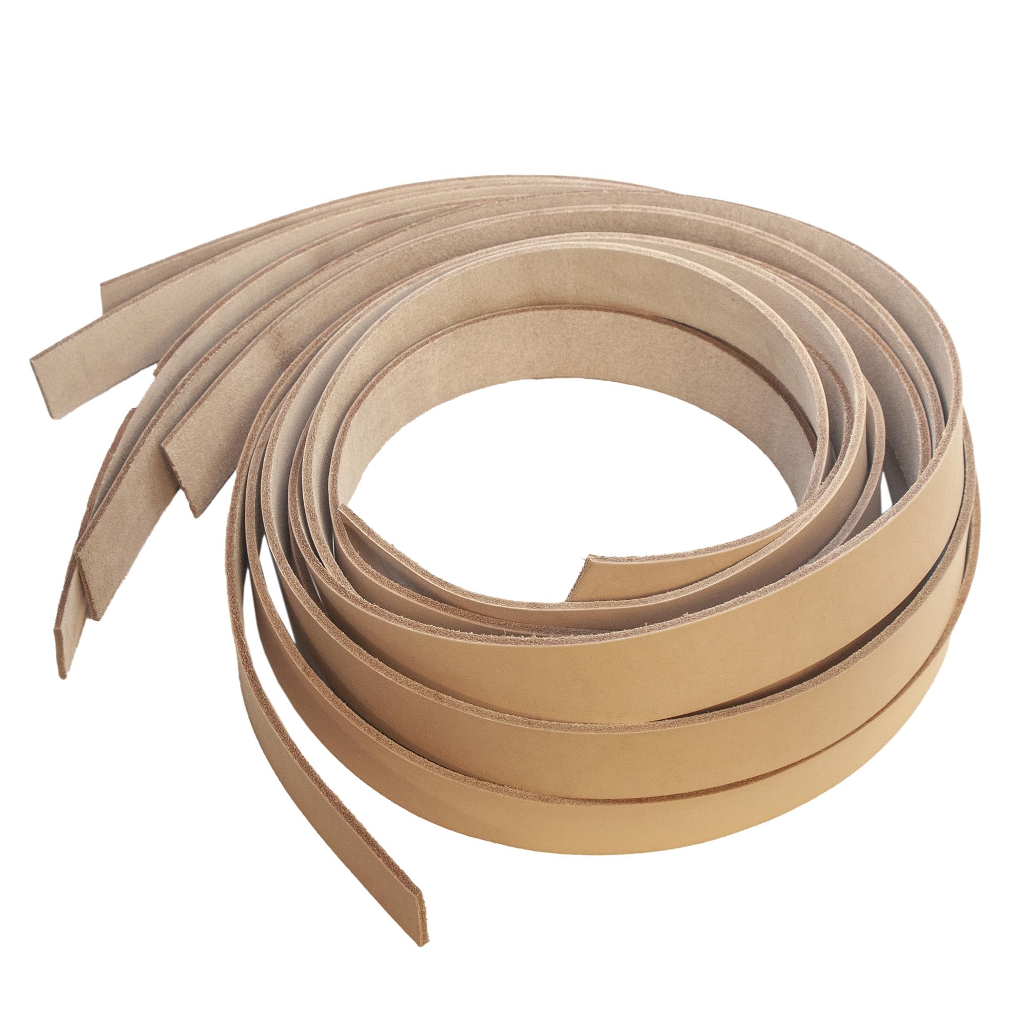 Realeather Werkzeuggürtelstreifen, 3,8 cm, 6 Stück, Braun