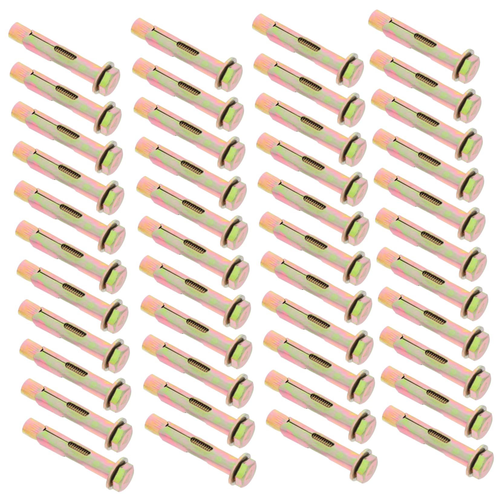 SOLUSTRE 50piezas Tornillos De Fijación Anclajes Metálicos Resistentes Para Mampostería y Ladrillo