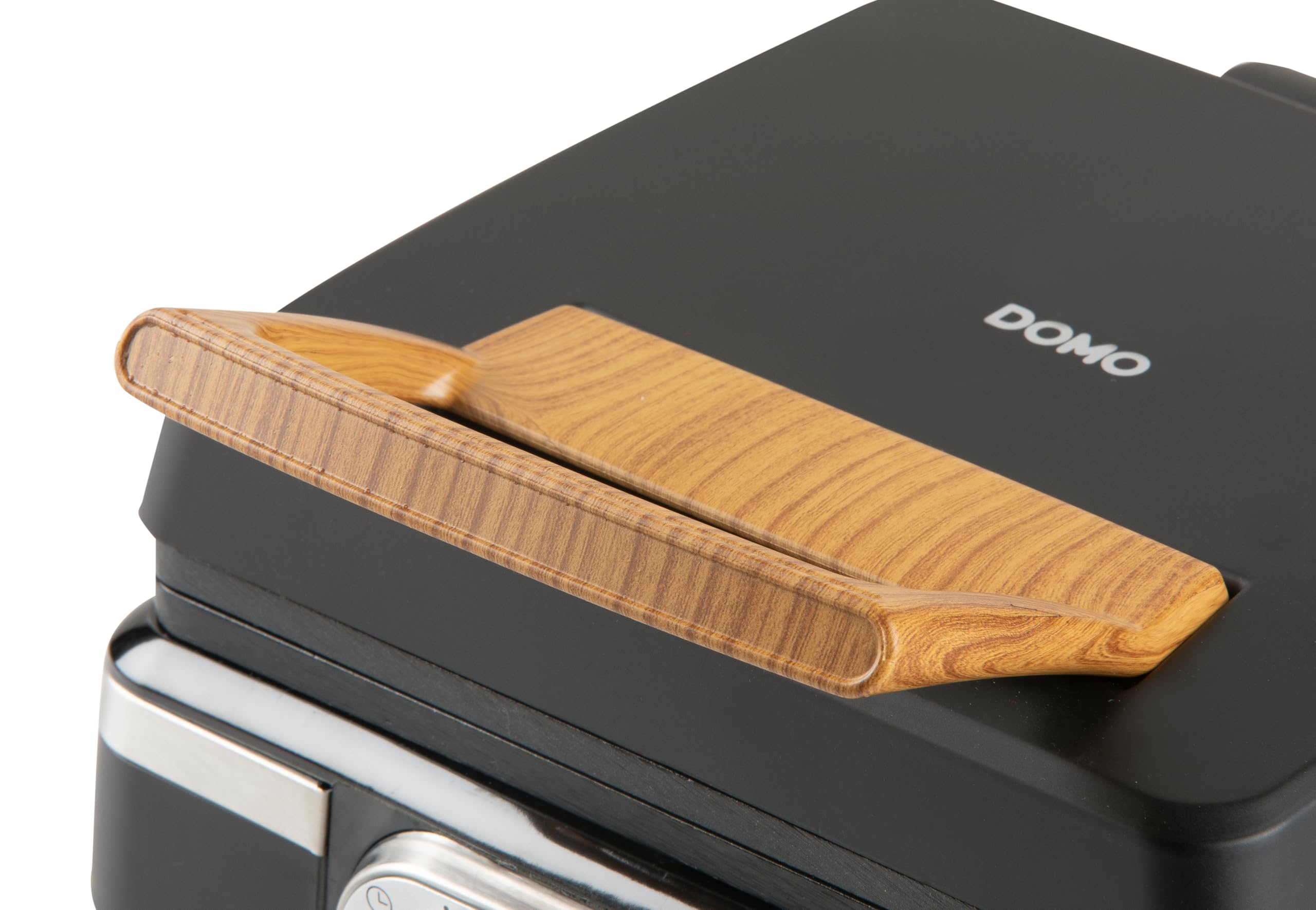 DOMO DO9281W Waffeleisen - Waffelautomat - Doppelwaffeleisen für Belgische Waffeln - Antihaftbeschichtung - 1520W - Schwarz