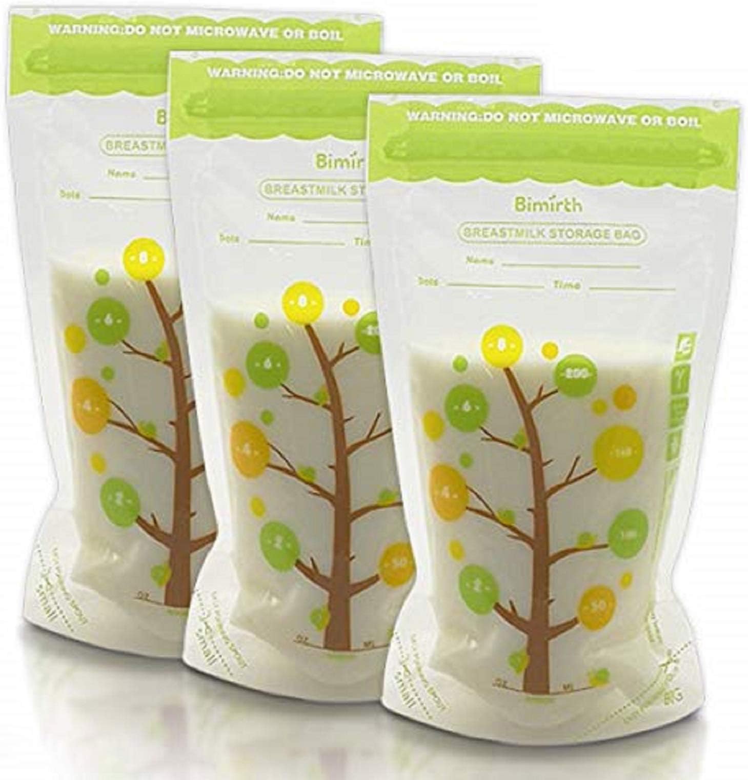 112 Count Breastmilk Storage Bags 8oz 235ml Breastfeeding Freezer Storage Container BPA-Free Self-Standing Pre-Sterilized Leak-Proof Bag with Measurements