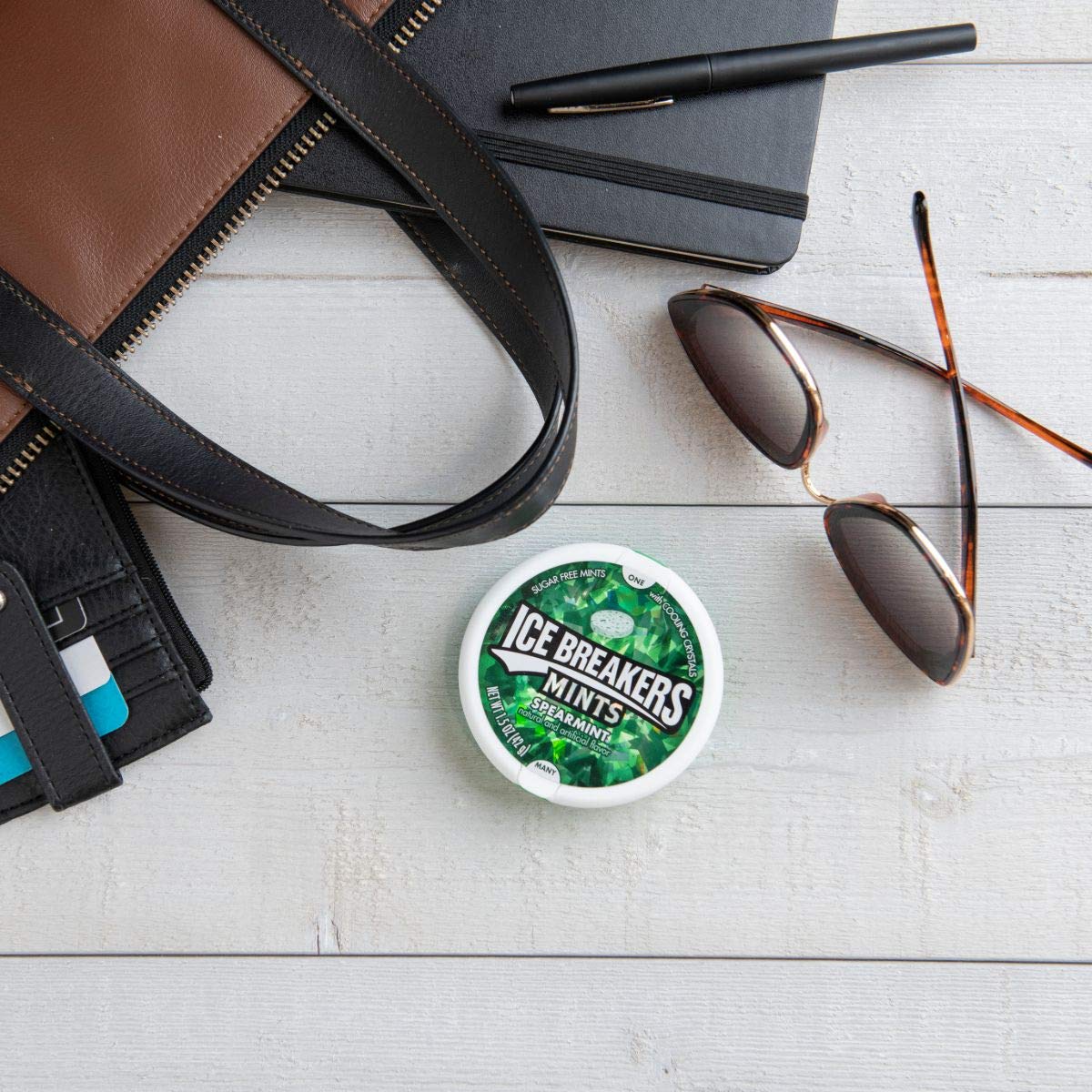 ICE Breakers Ice Cubes Spearmint 1.5 oz Tin