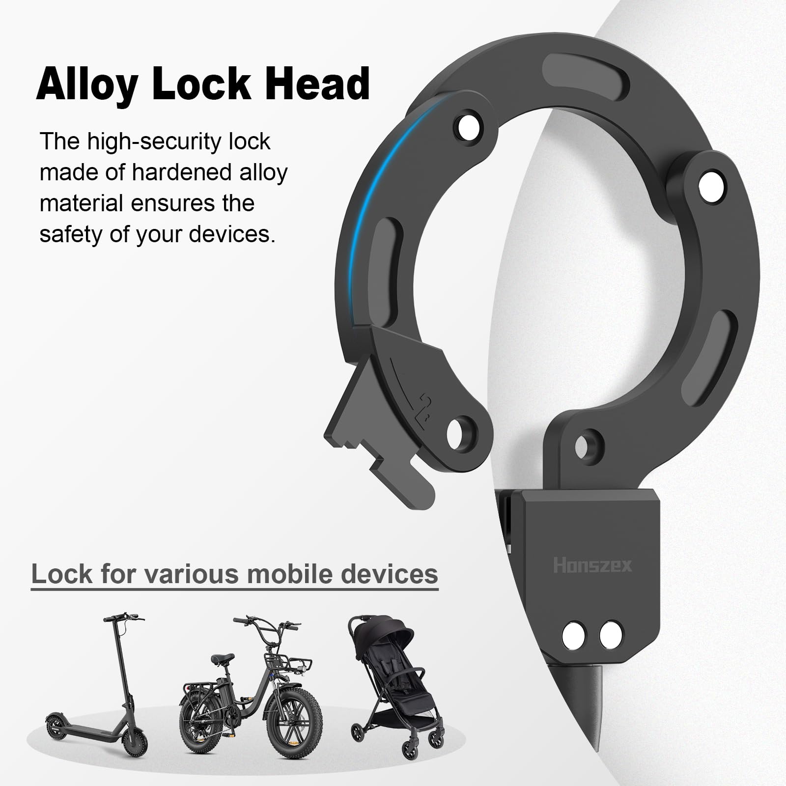 Antivol Câble Pour Trottinette électrique – 110 Cm, Acier Trempé, Sécurité Renforcée