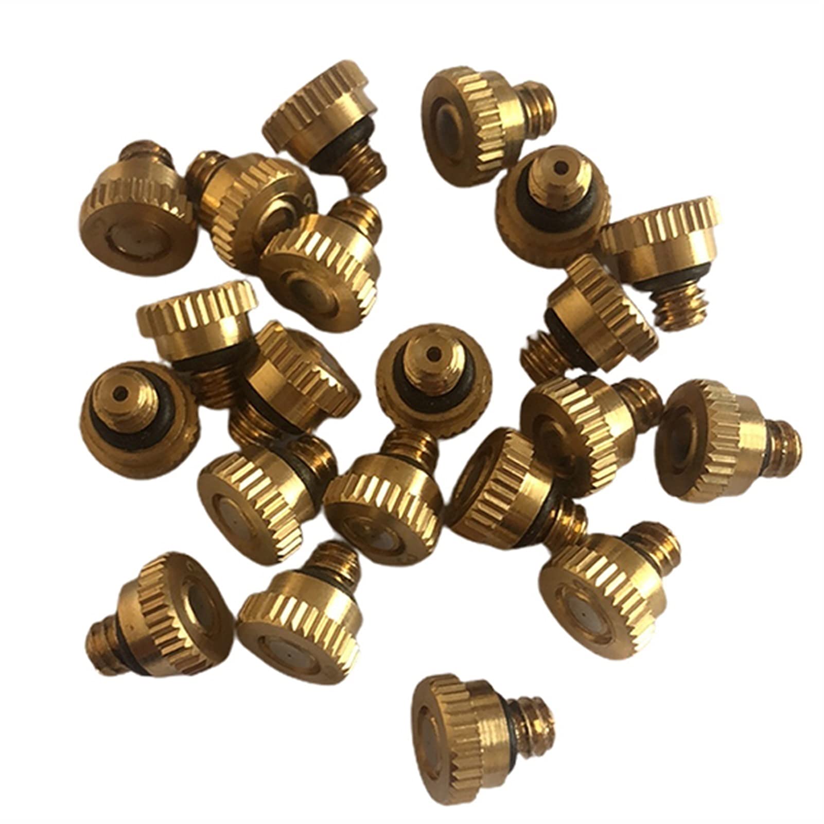 90 ugelli di Ricambio in Ottone per sistemi di Raffreddamento Esterni, spruzzatore a Bassa Pressione per Prato, Giardinaggio, Controllo della Polvere, 10/24 UNC (Dimensioni: 0,9 (0,035''))