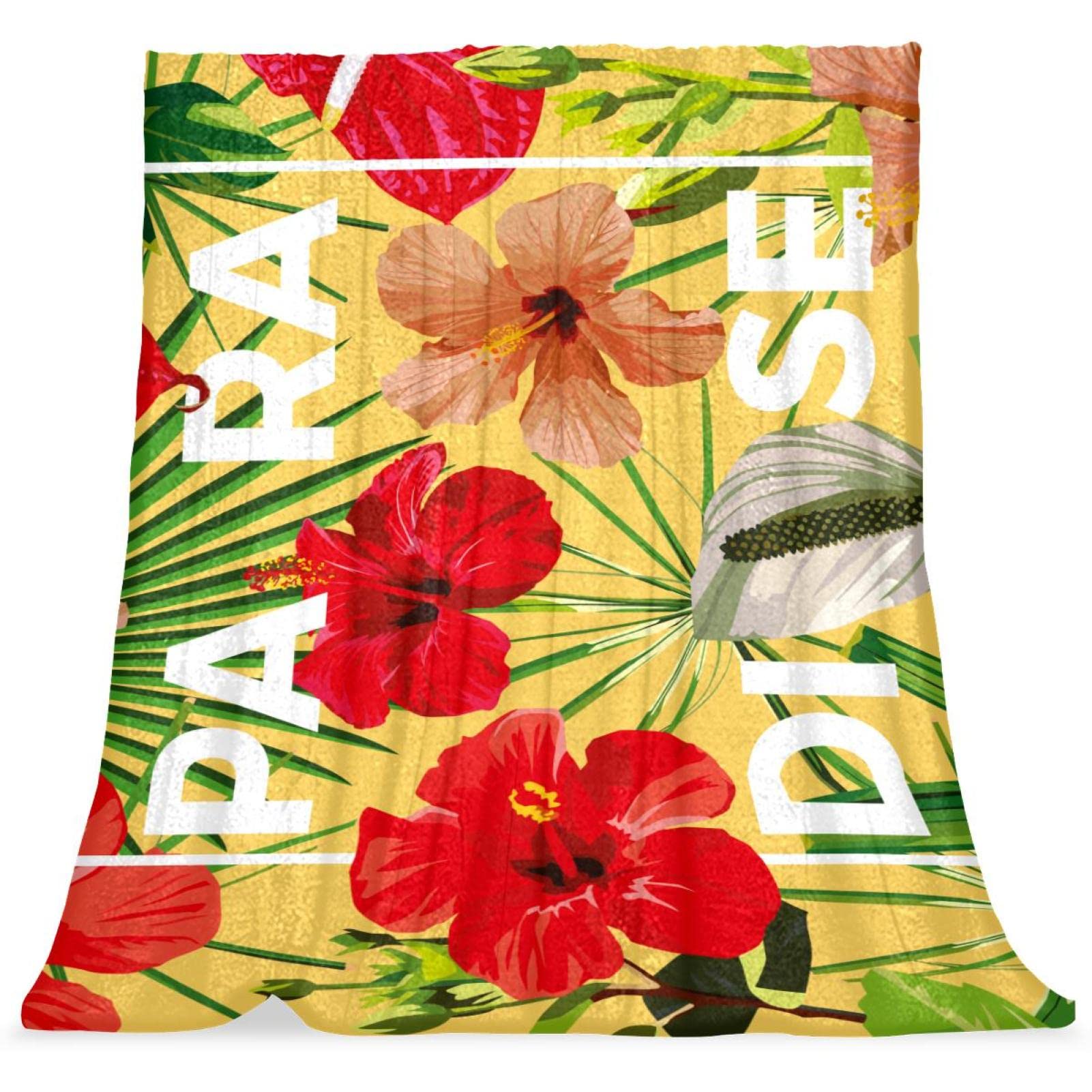Couvre-lit Hawaii Fleur Plante Tropicale couverture de lit douce moelleuse garçons filles