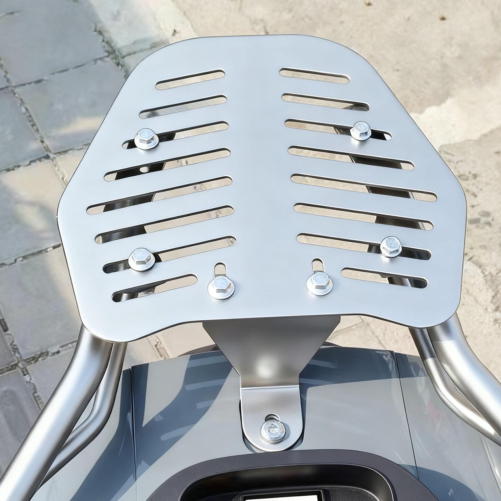 Portaequipajes trasero con soporte para caja de comida para llevar, accesorio de fijación de hierro, fácil instalación, estante resistente para