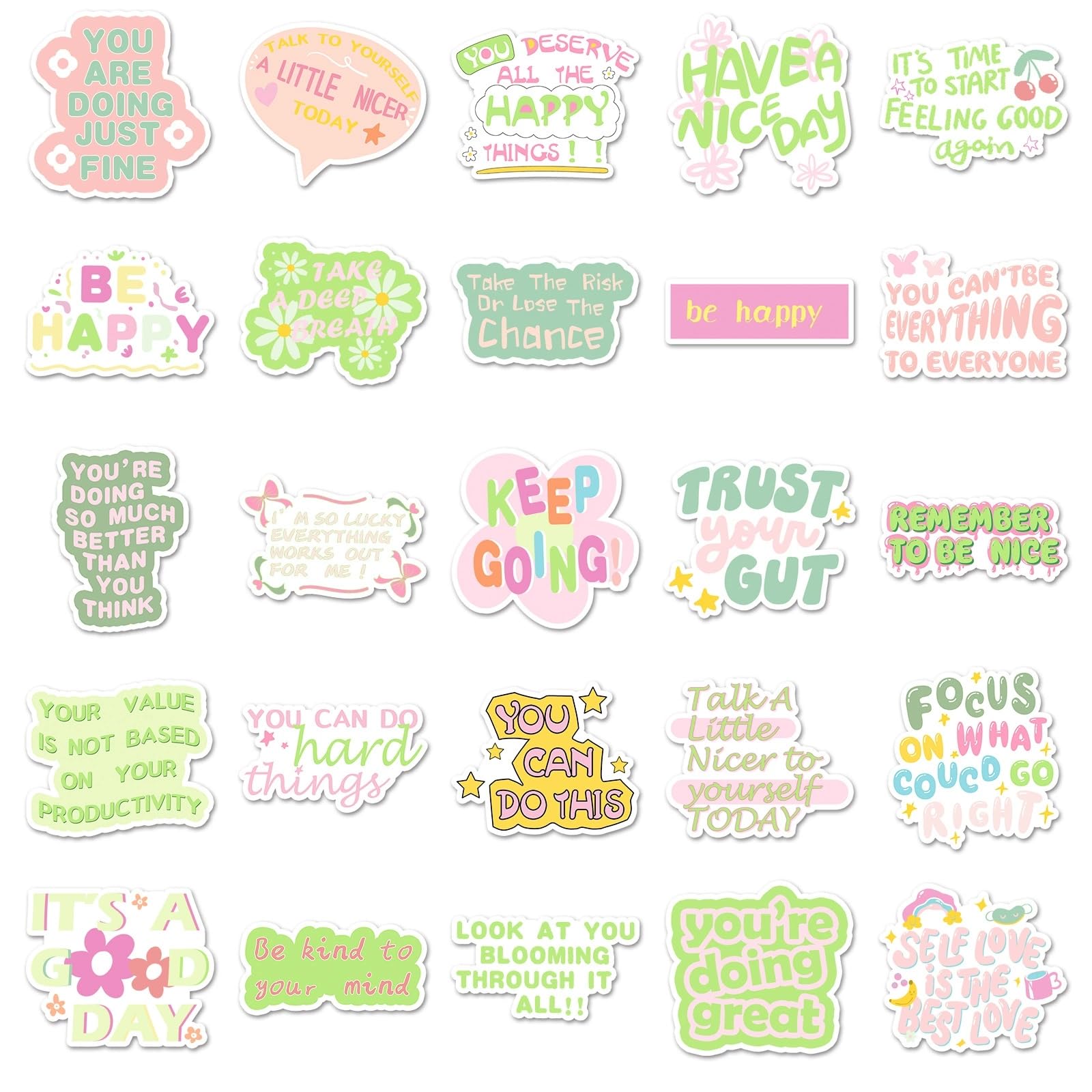 100PCS Inspirational Words Stickers for Teens Adults Students Teacher Employees Motivational Sticker Affirmation Stickers Waterproof Scrapbook Supplies Water Bottle Hydroflasks Laptops Computers - Image 3