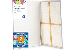 GOTIDEAL Stretched Canvases for Painting: Expansive Surface for Artistic Creations