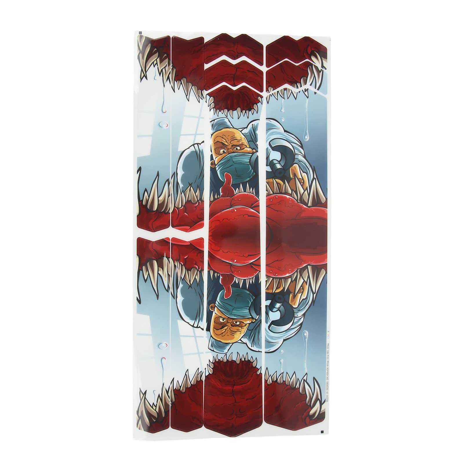 EXCLUZO Bike Frame Sticker Gurd, Bike Frame Stickers Anti Pollution for Protective Equipment (Cartoon Pattern)