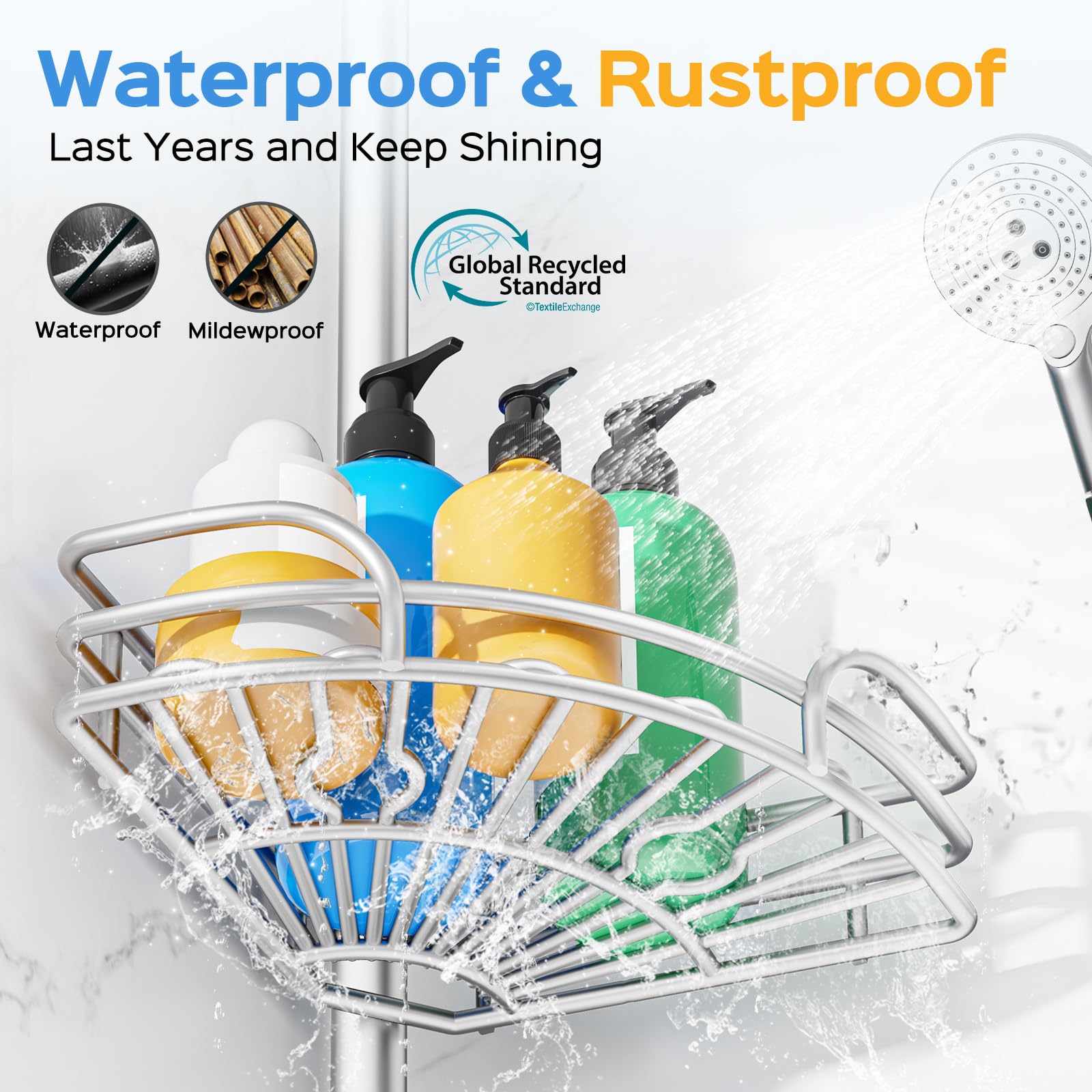 Corner Shower Caddy - Organize Your Shower! -5