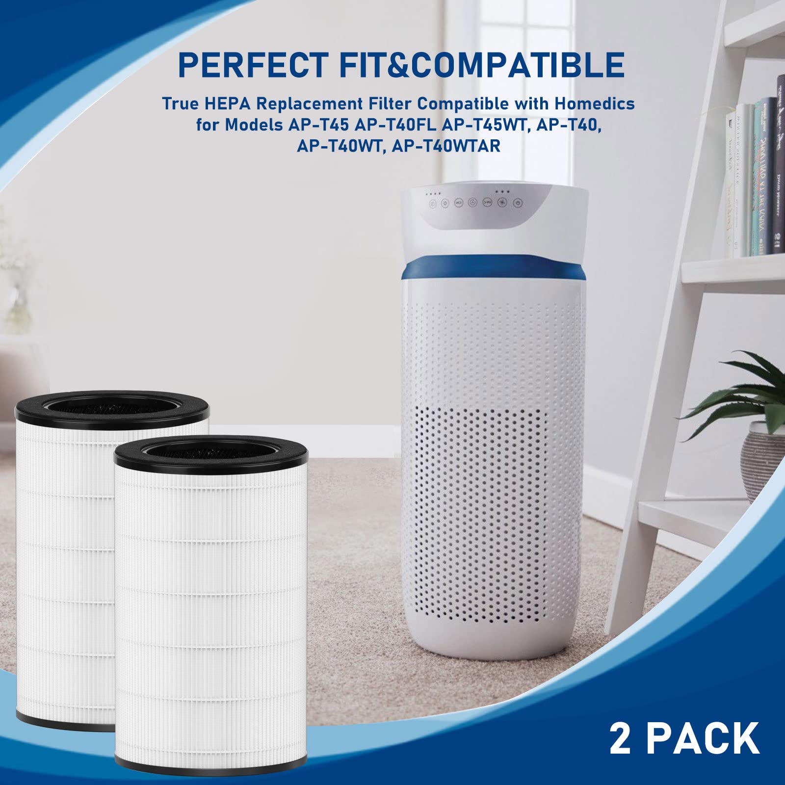 APT45 APT40FL True HEPA Replacement Filter Compatible with 1461901