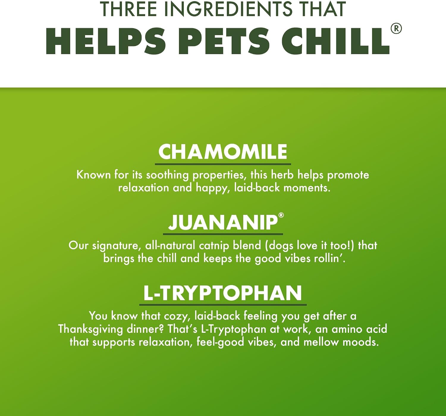Doggijuana Treats for Dogs with Catnip, Chamomile & L-Tryptophan – Crunchy Reward Bites with Calming Botanicals – Low Calorie Natural Training Treats, 6 oz (Peanut Butter 3-Pack)
