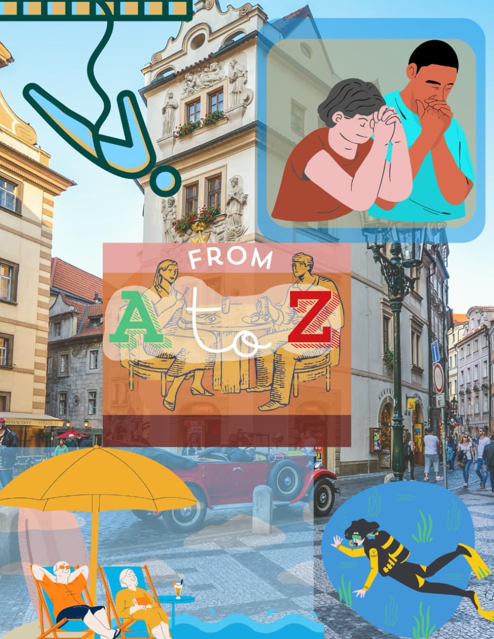 A to Z: Alphabet album - Livre d'éveil premium au design artistique soigné