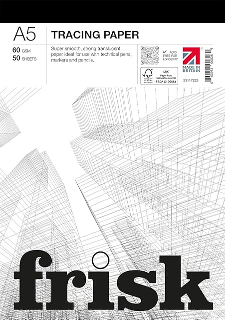 Frisk 23117225 Tracing Paper Pad A5 60gsm