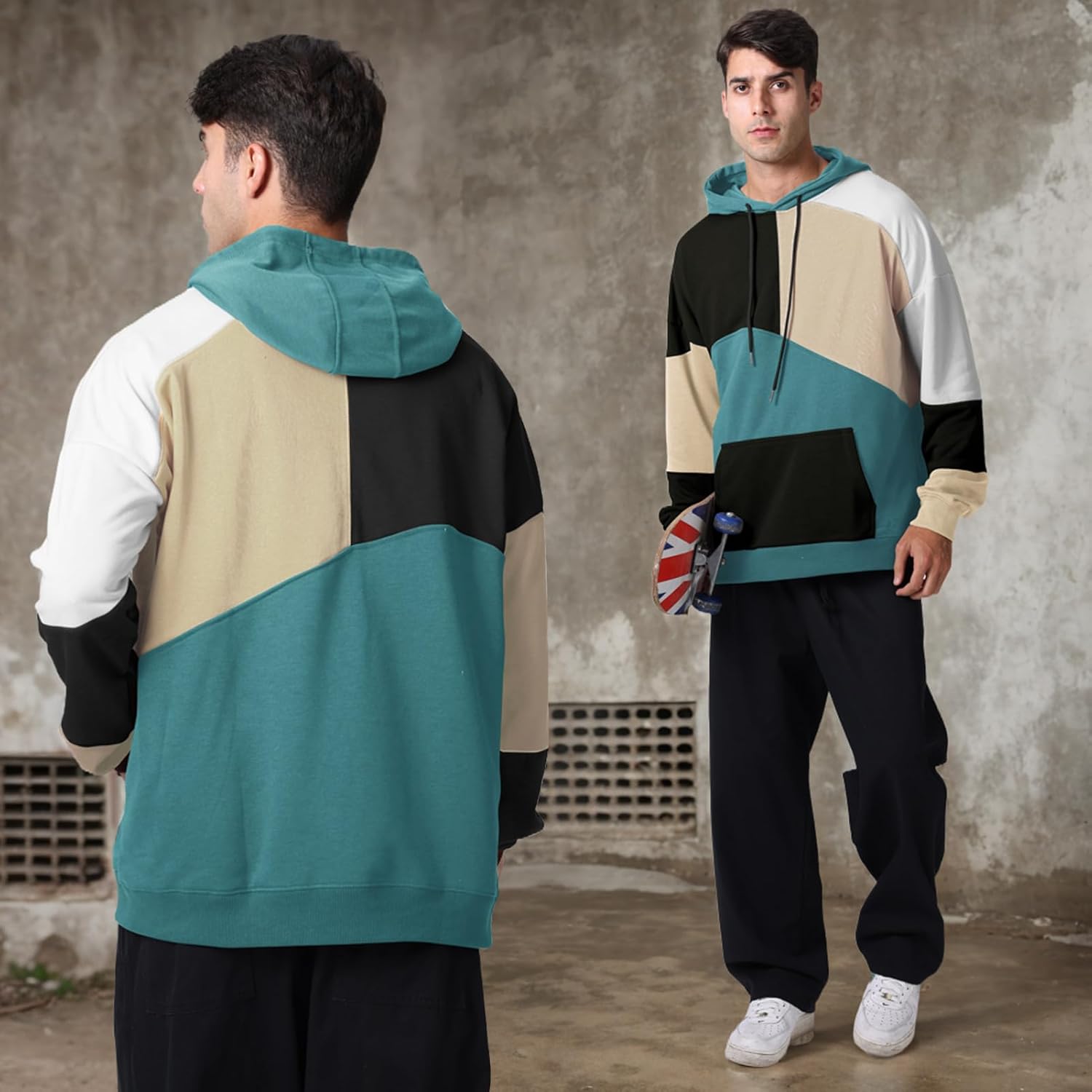 Hoodies for Men & Woman Pullover, Mens Fashion Hip-Hop Hooded Sweatshirt Casual Long Sleeve - Image 4