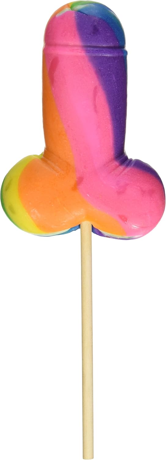 Hott Products Rainbow Cock Pop, 12 Count
