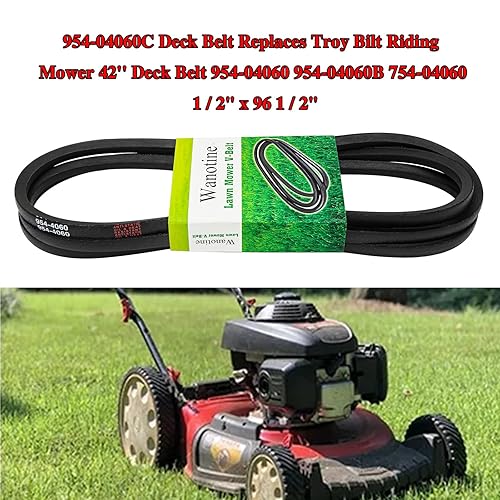 Miniatura 2 de El cinturón de cubierta 954-04060C reemplaza a Troy Bilt Cortacésped de 42 pulgadas, cinturón de cubierta 954-04060 954-04060B 754-04060, se adapta