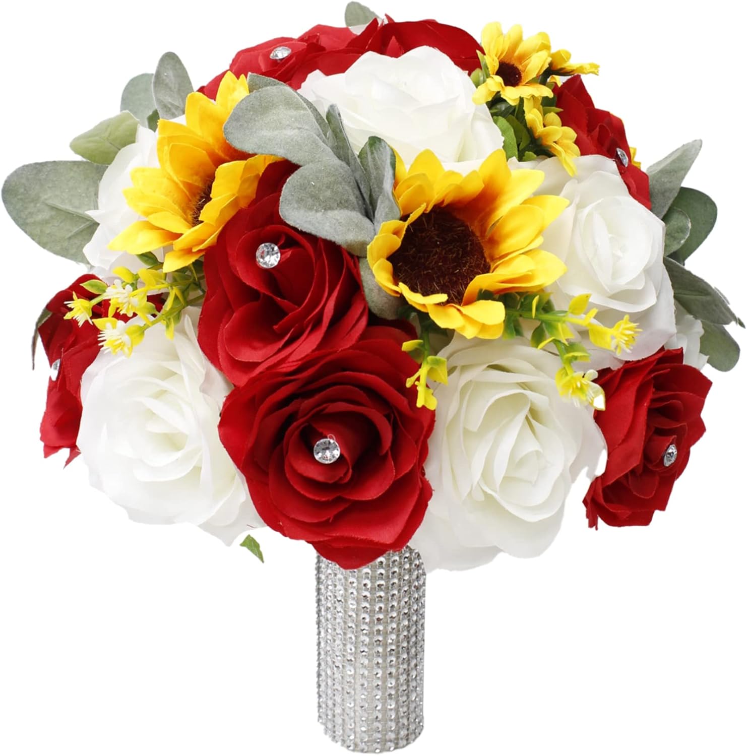 Angel Isabella Realistic Flocked Lamb's Ear - Real Touch Artificial Flowers for Decoration - Beautiful Addition for Flowers Arrangements for Home, Wedding, Corsage, Boutonniere - 10 Stems (Grey Green)