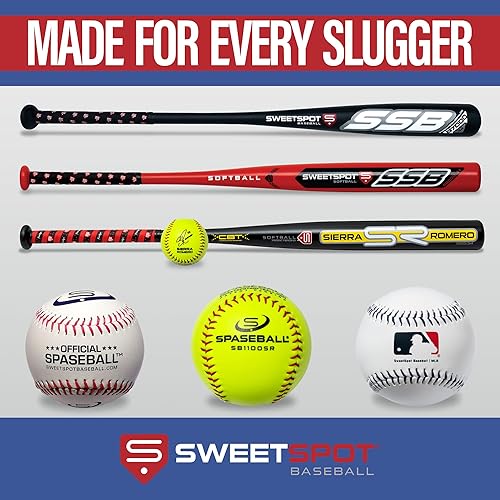 Miniatura 6 de SweetSpot Pelotas de béisbol de plástico  Pelotas de béisbol de plástico para patio trasero para jóvenes, niños, adolescentes y adultos