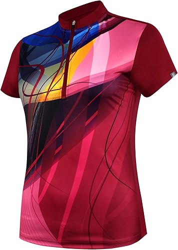 Miniatura 4 de SAVALINO Camiseta estampada por sublimación de bolos para mujer, el material absorbe el sudor y se seca rápidamente, talla S-5XL