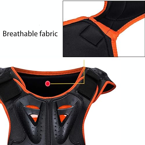 Miniatura 6 de Kids Chest Protector, Dirt Bike Motorcycle Motocross Protective Armor, Youth Riding Biking Vest Jacket, Full Body Back Spine Armor Gear Guard