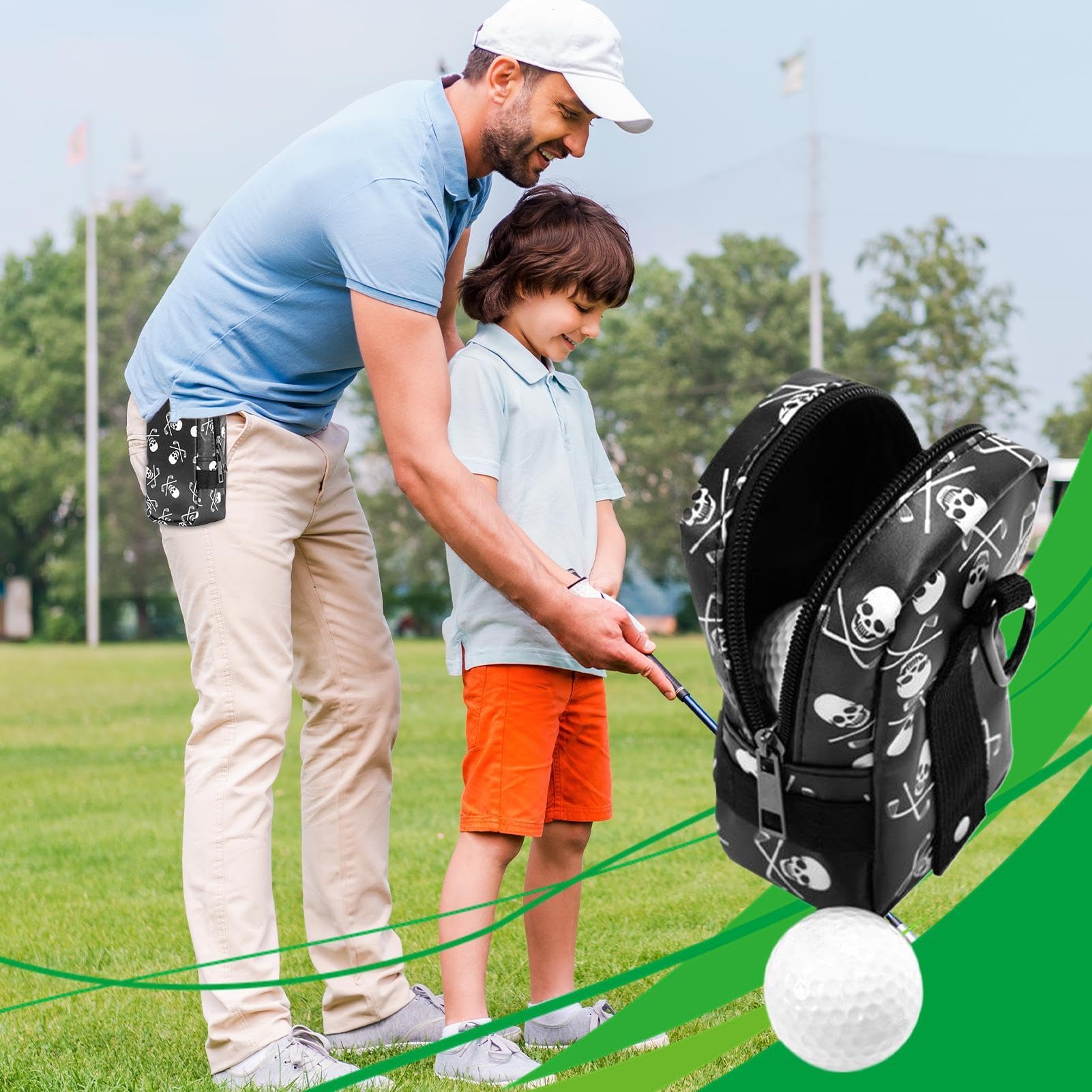 Borsa per palline da golf, custodia per palline da golf | Custodia per palline per sacca da golf resistente - da golf, custodia per tee da golf, copertura protettiva impermeabile per oggetti