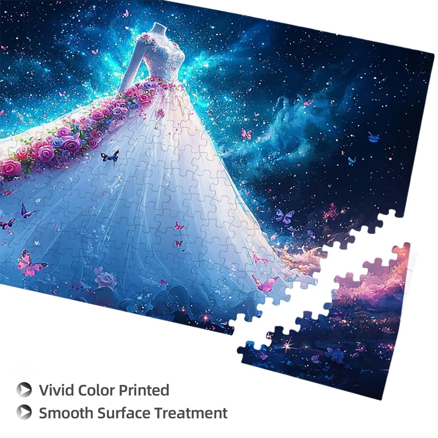 Puzzle para Adultos 1692 Piezas, Vestido de novia de ensueño Puzzle, Difícil, Desafiante, Rompecabezas Encajan Perfectamente, Letras en la Parte Posterior, Regalo para Personas Mayores (179x31cm) v709