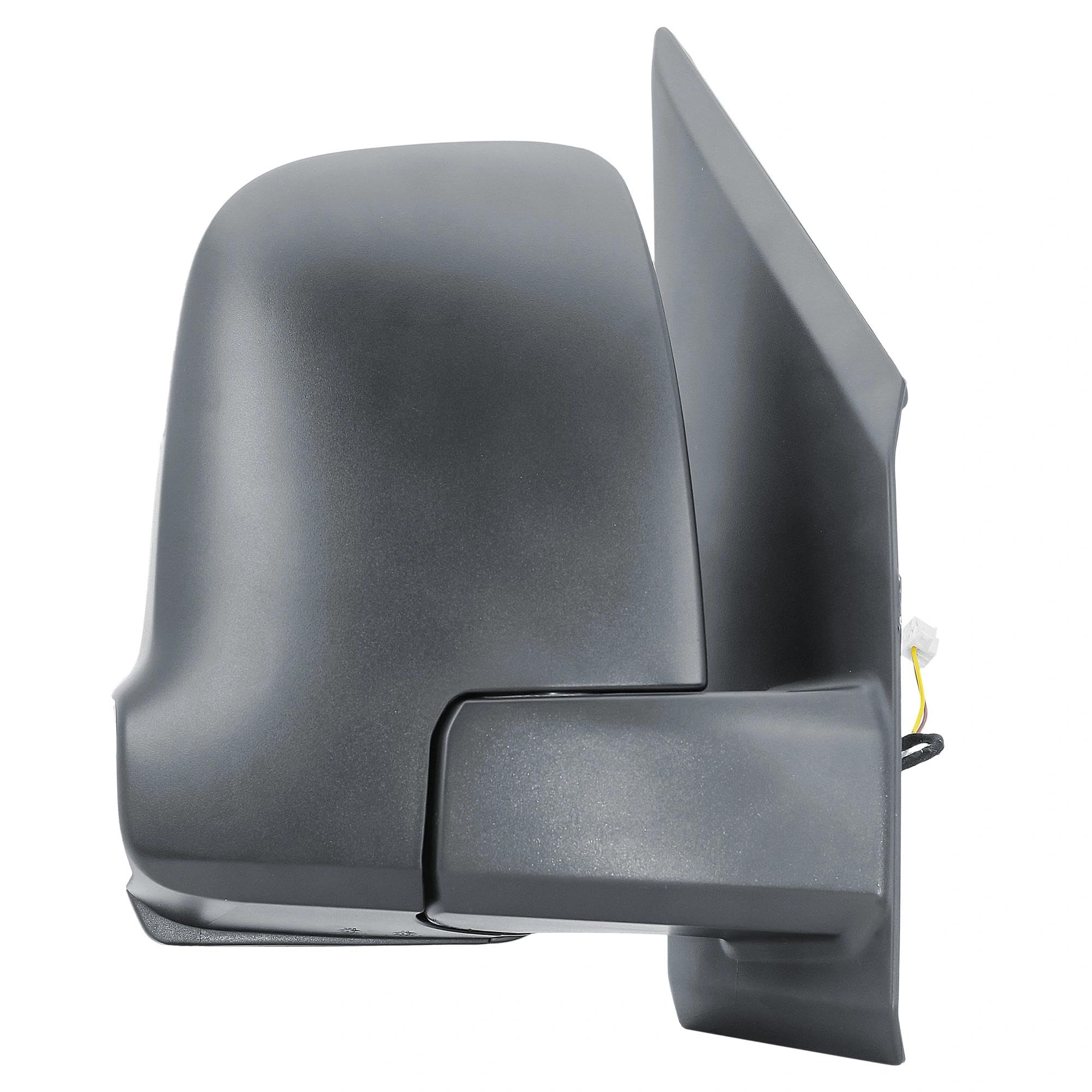 Rétroviseur extérieur droit bras court manuel, non chauffant, pliable manuellement avec capuchon noir mat pour Mercedes Sprinter W907/W910 2019-2024 - Côté passager