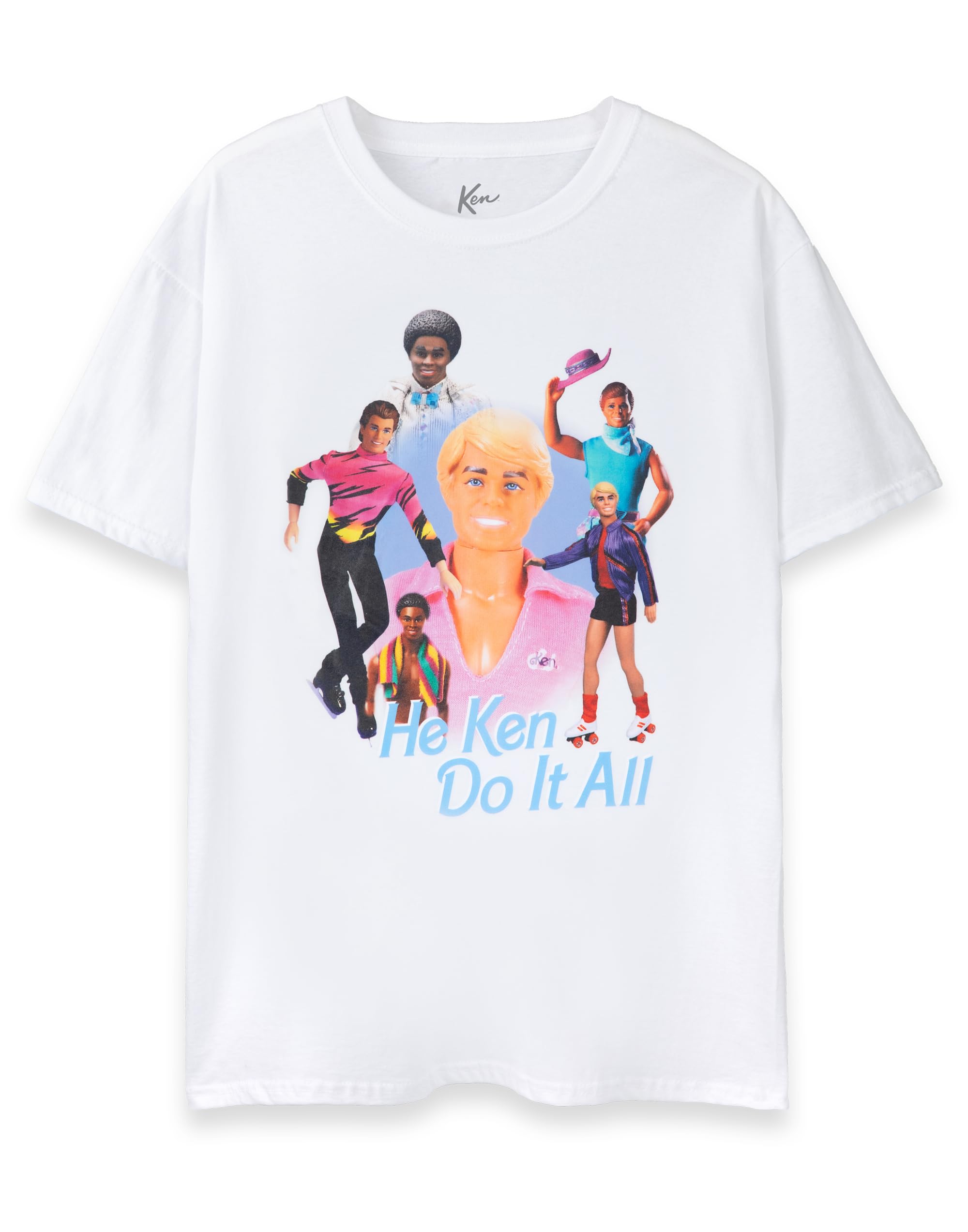Vanilla Underground Men's White Barbie He Ken Do It All Short Sleeved T-Shirt - Small
