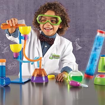 Learning Resources Primary Science Deluxe Lab Set – Kids Science Experiments Kit, Preschool STEM Toy with Realistic Lab Tools, Ages 3+
