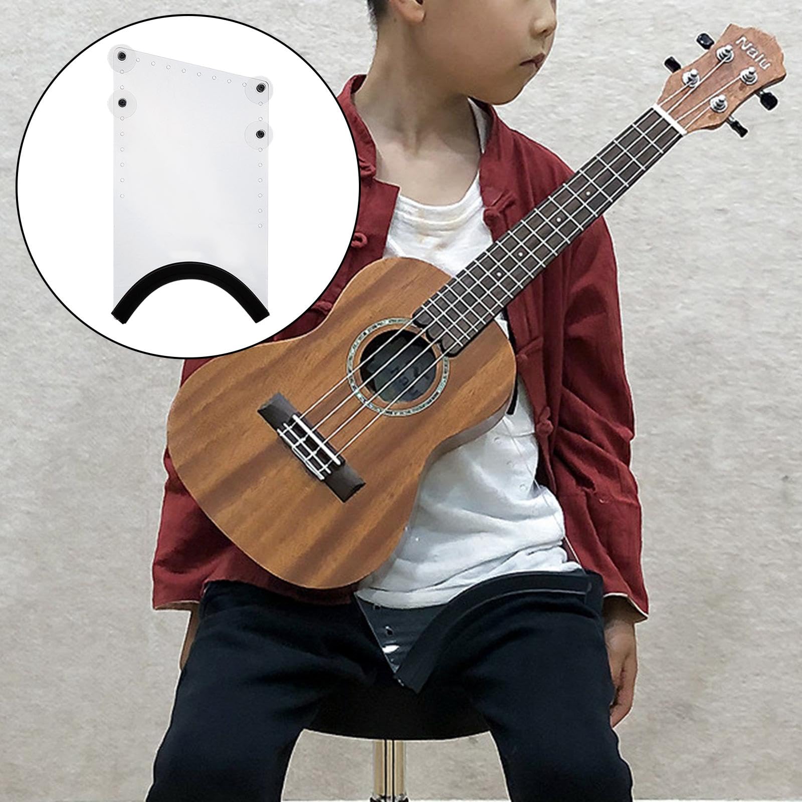 Gitarrenstütze Ergonomische Beinstütze Fußbank Acrylstrukur Platzsparend Verbesserte Haltung für Musikschüler Proberaum Heimgebrauch, S