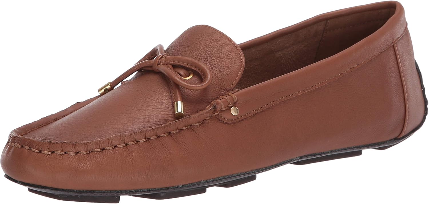Aerosoles Women's Brookhaven Driving Style Loafer, Tan Leather, Medium Wide