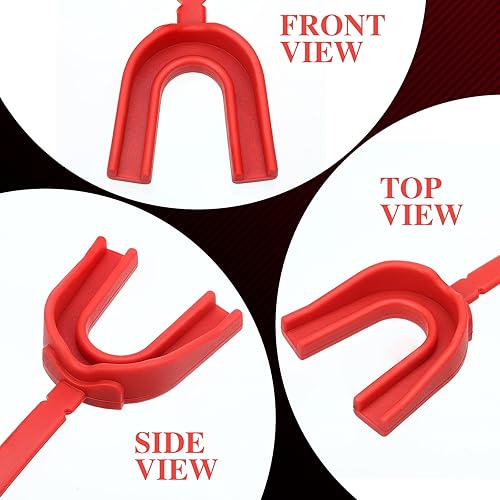 Miniatura 2 de Protector bucal con correa, 40 unidades, para fútbol, con correa, para boxeo, deportes, para adultos, para baloncesto, lacrosse, hockey, lucha libre