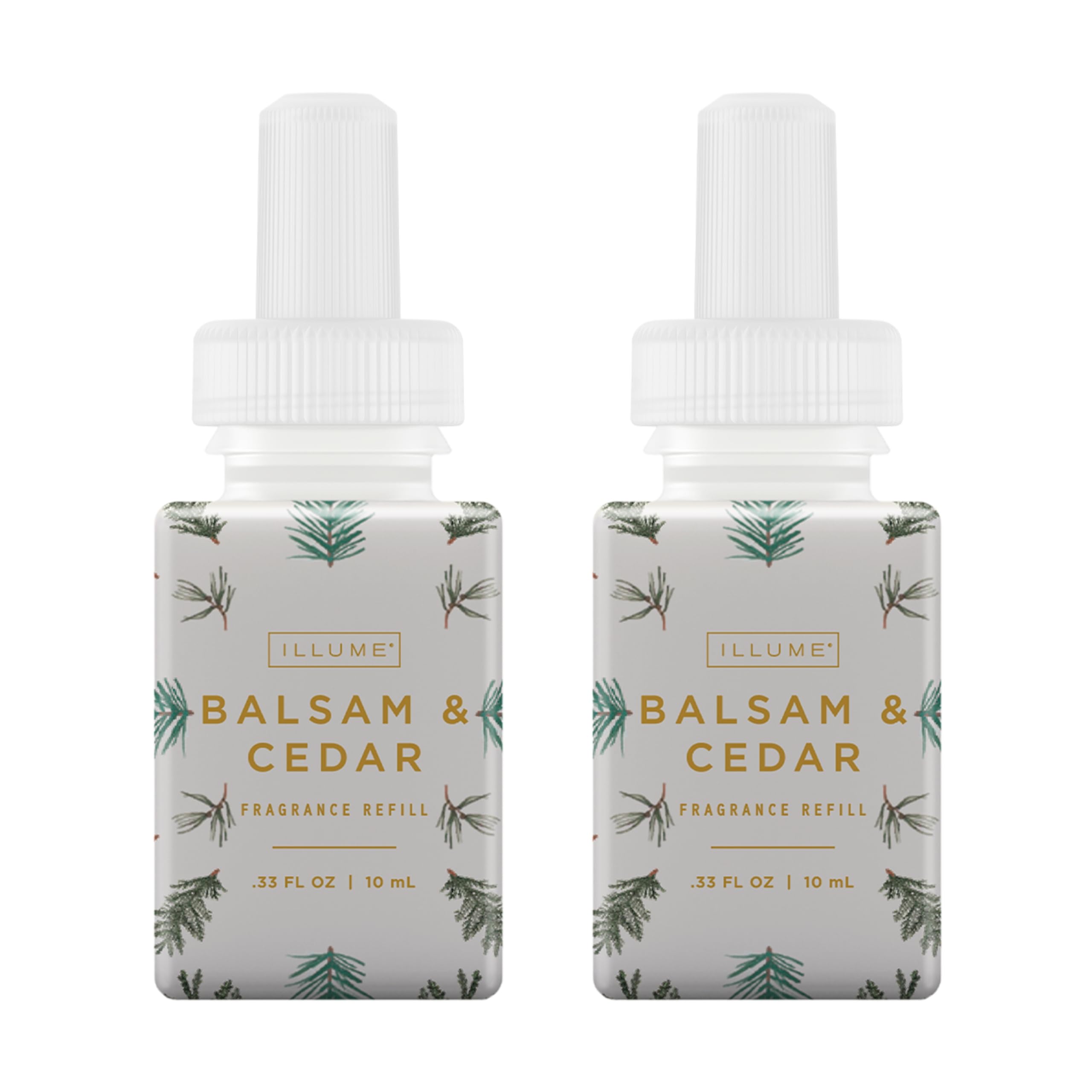 Pura and Illume - Fragrance for Smart Home Air Diffusers - Room Freshener - Aromatherapy Scents for Bedrooms & Living Rooms - Odor Eliminator - 2 Pack - Balsam & Cedar